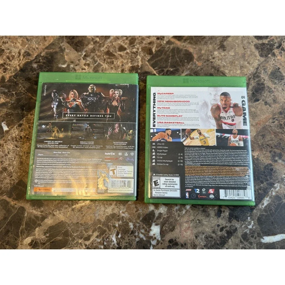 Microsoft Xbox One 500GB Black Console NBA 2K21 Injustice 2 Games TESTED